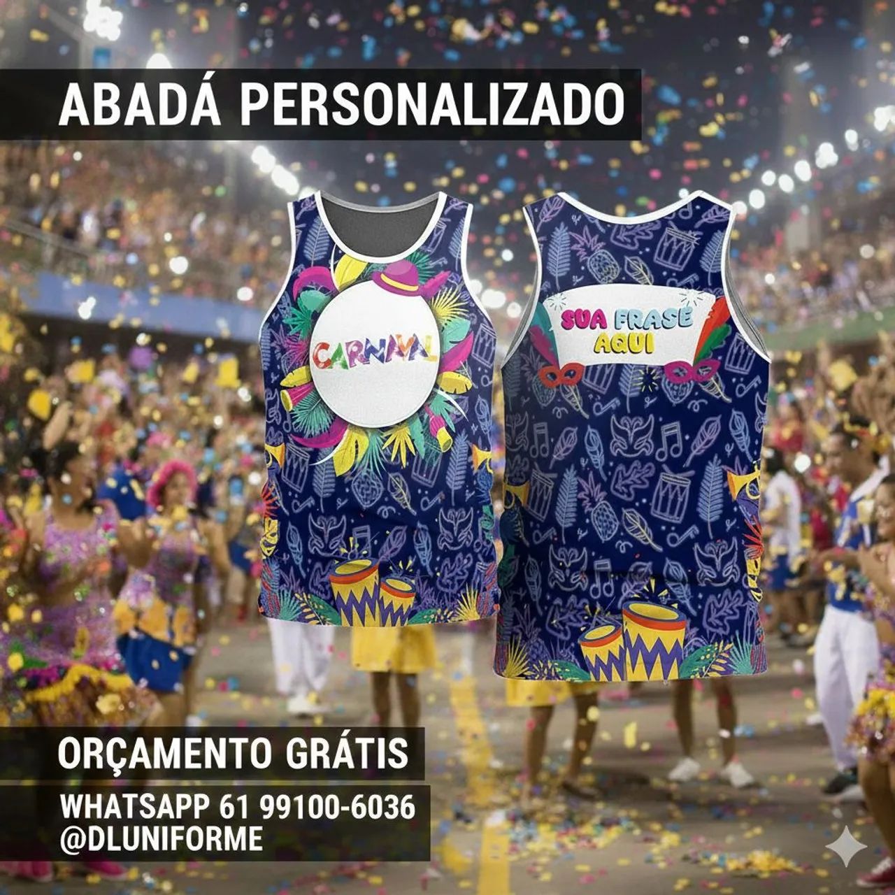 Camiseta para Carnaval Personalizadas Abadás 
