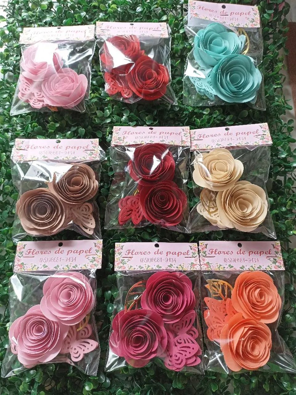 Flores de papel 