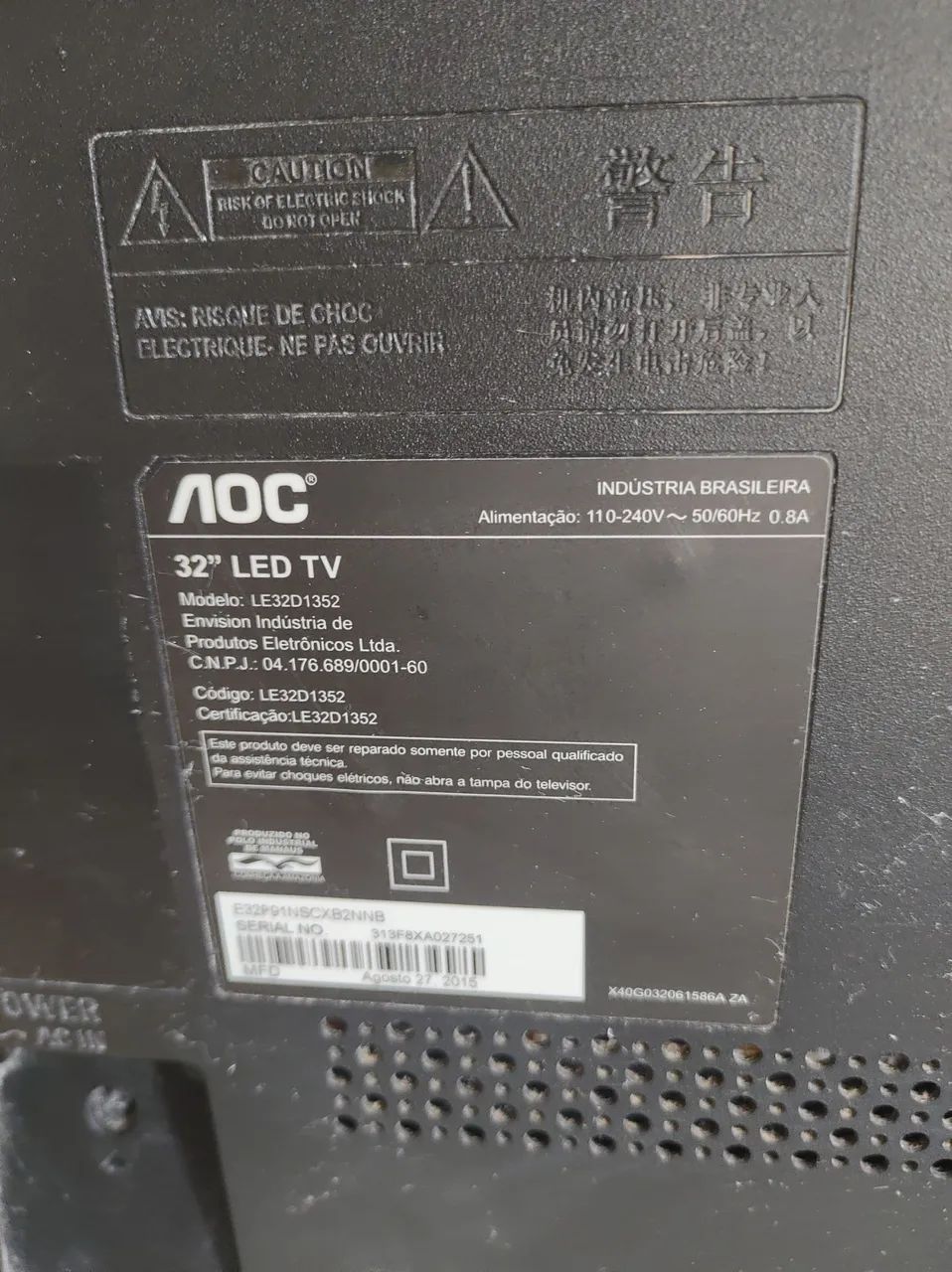 2 tvs com defeito 22 e 32". 50 reais  - Foto 2