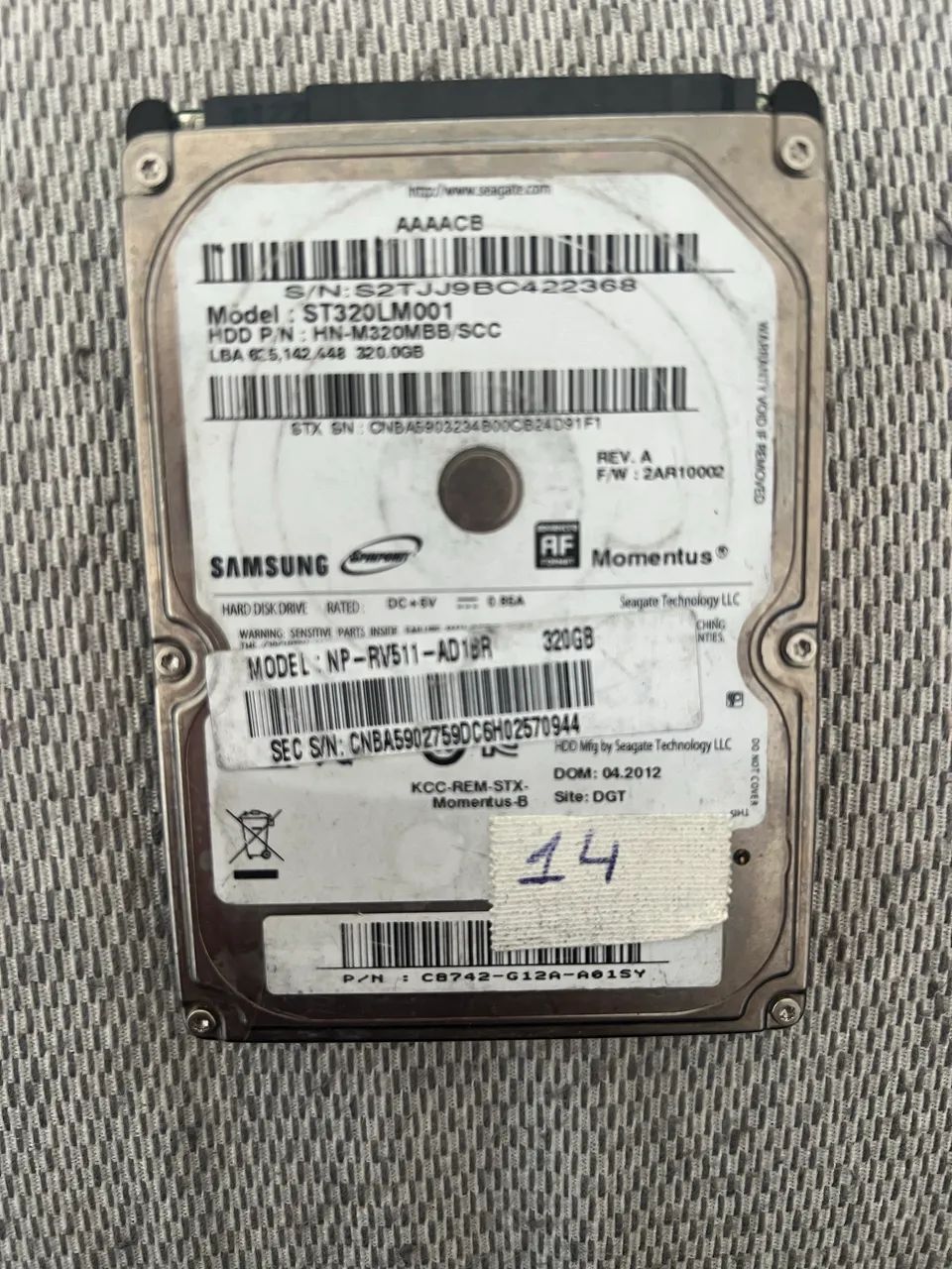 HD 320gb Samsung 