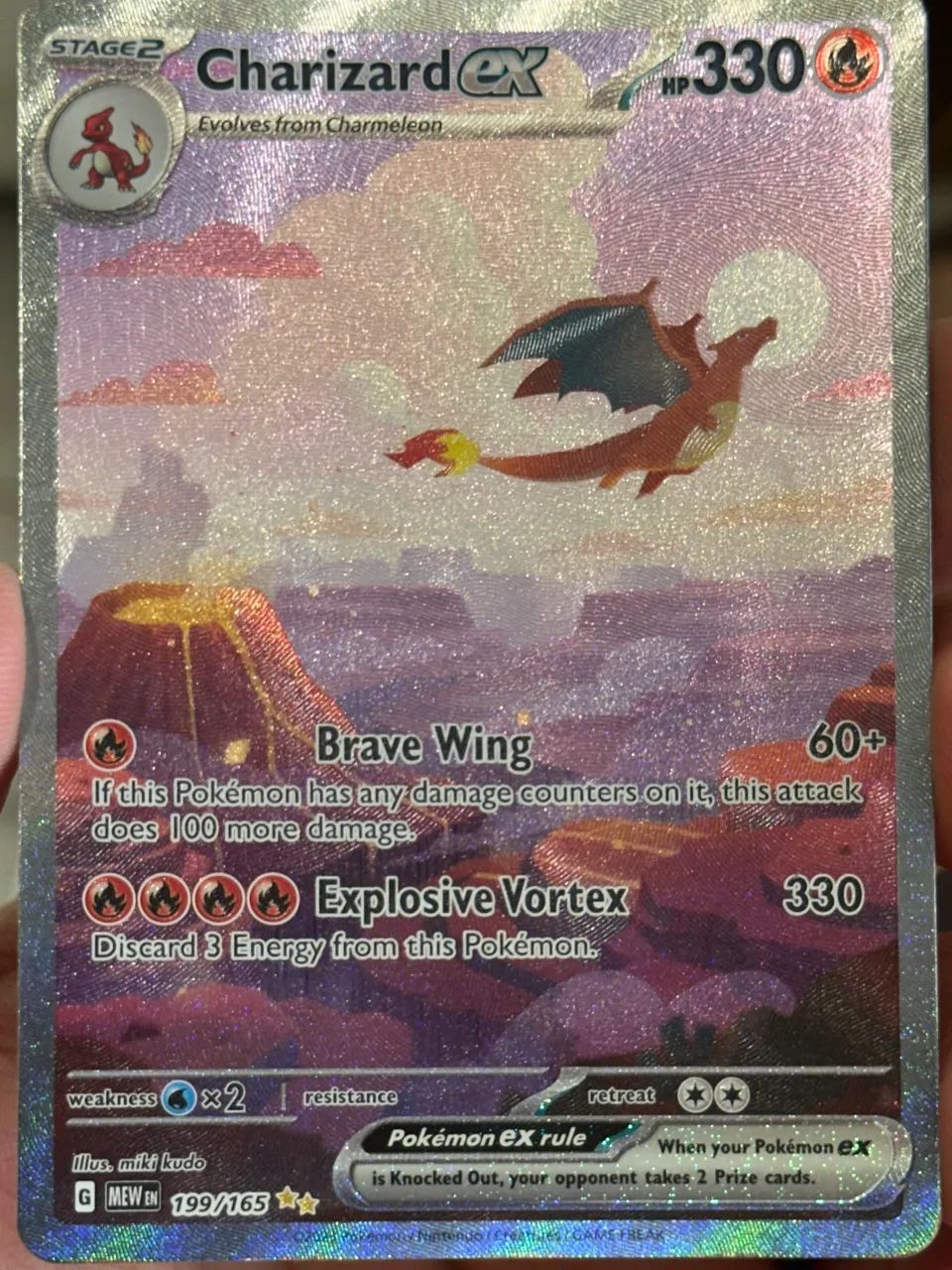 Charizard Ex (199/165) - 151 - NM - Inglês - Foto 2