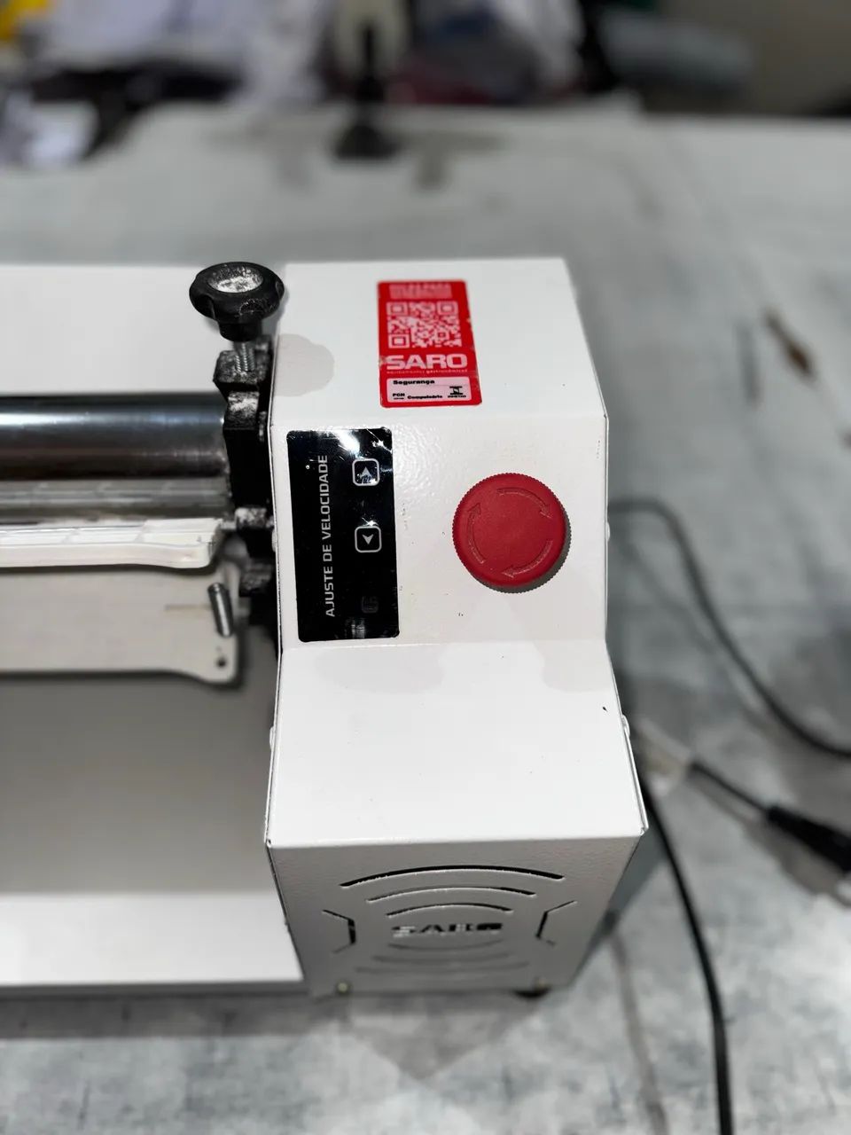 Cilindro El étrico Laminador Em Inox Pastéis Pão Pizza Massa Saro - Foto 4