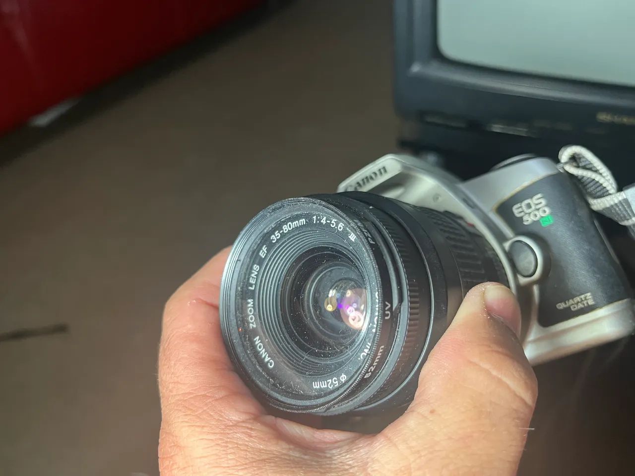 Camera Canon Eos 500n Com Lente 35-80mm - - Foto 5