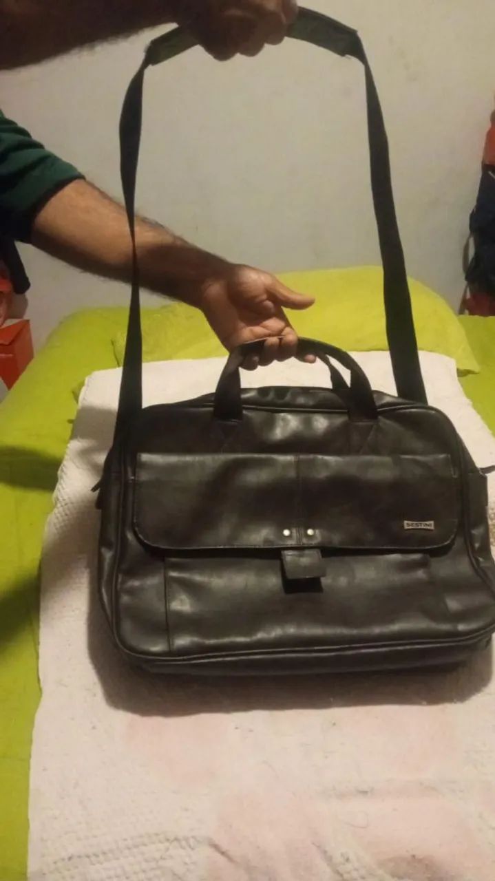 Bolsa em couro marca vestini  - Foto 5