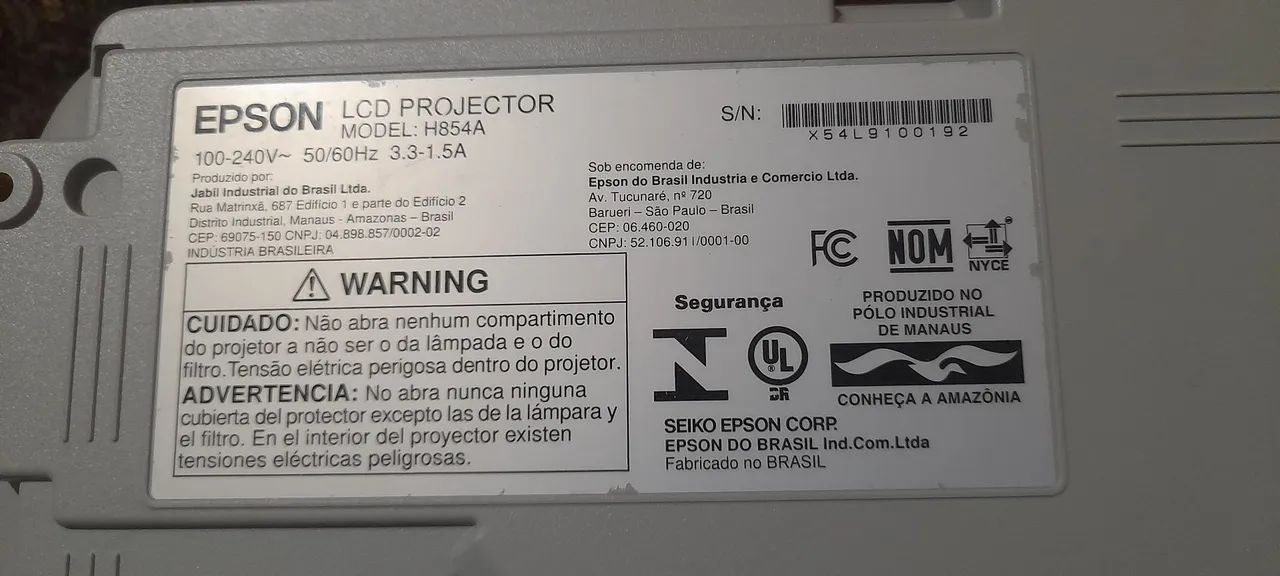 Projetor EPSON S39  - Foto 4