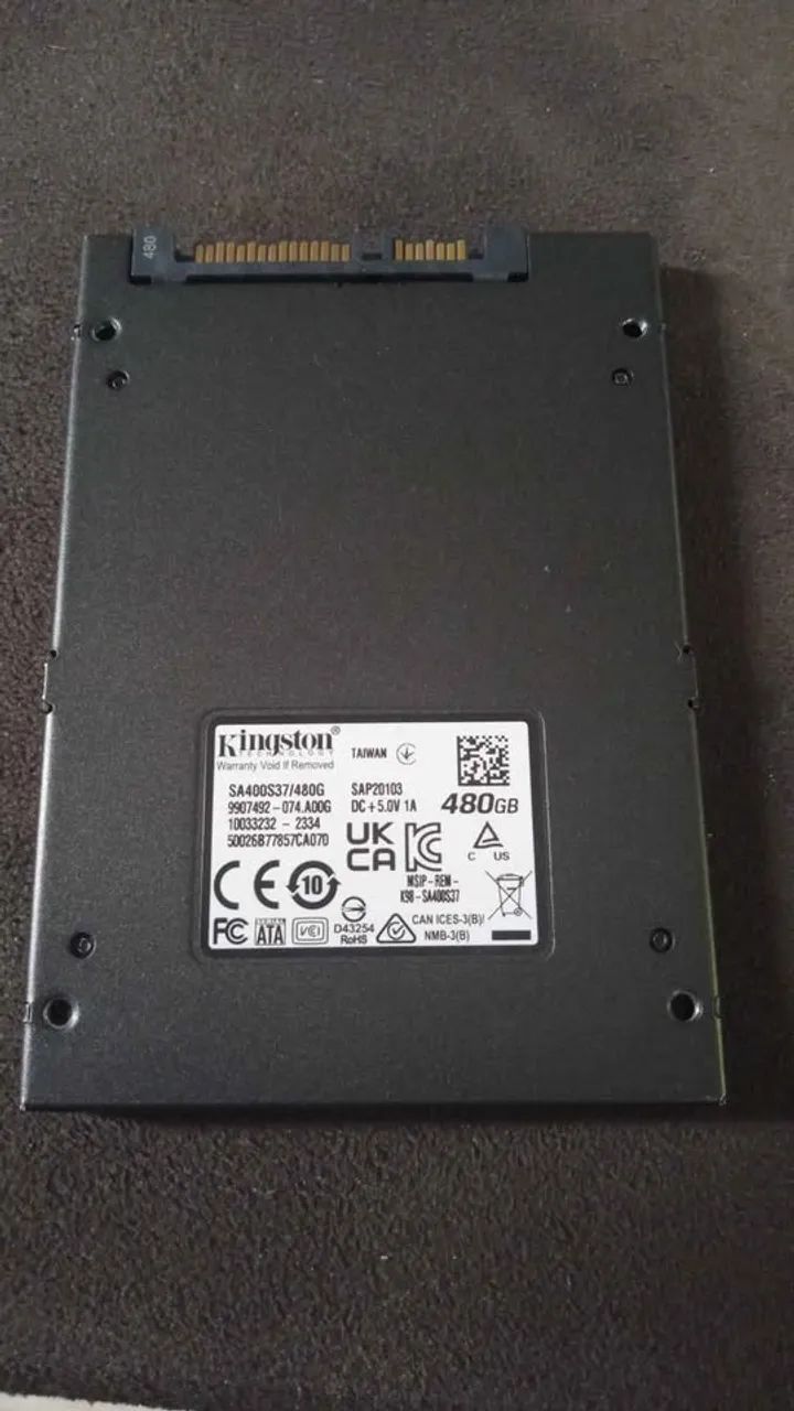 SSD 480GB Kingston