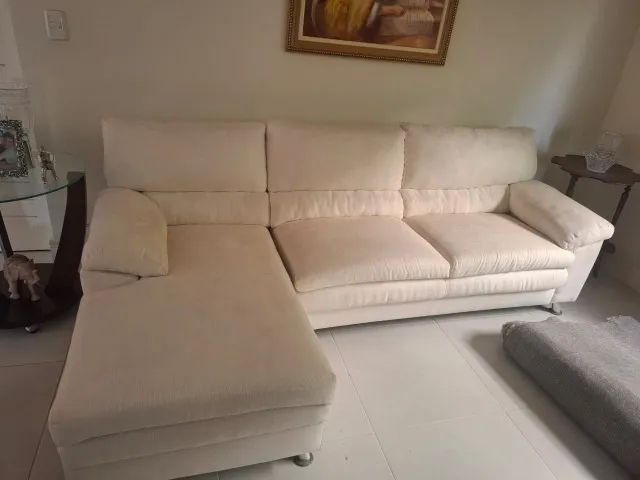 Sofá 2,50m com Chaise - Conservado