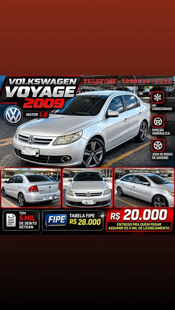 Volkswagen Voyage VOYAGE 1.0/1.0 City Mi Total Flex 8V 4p 2010