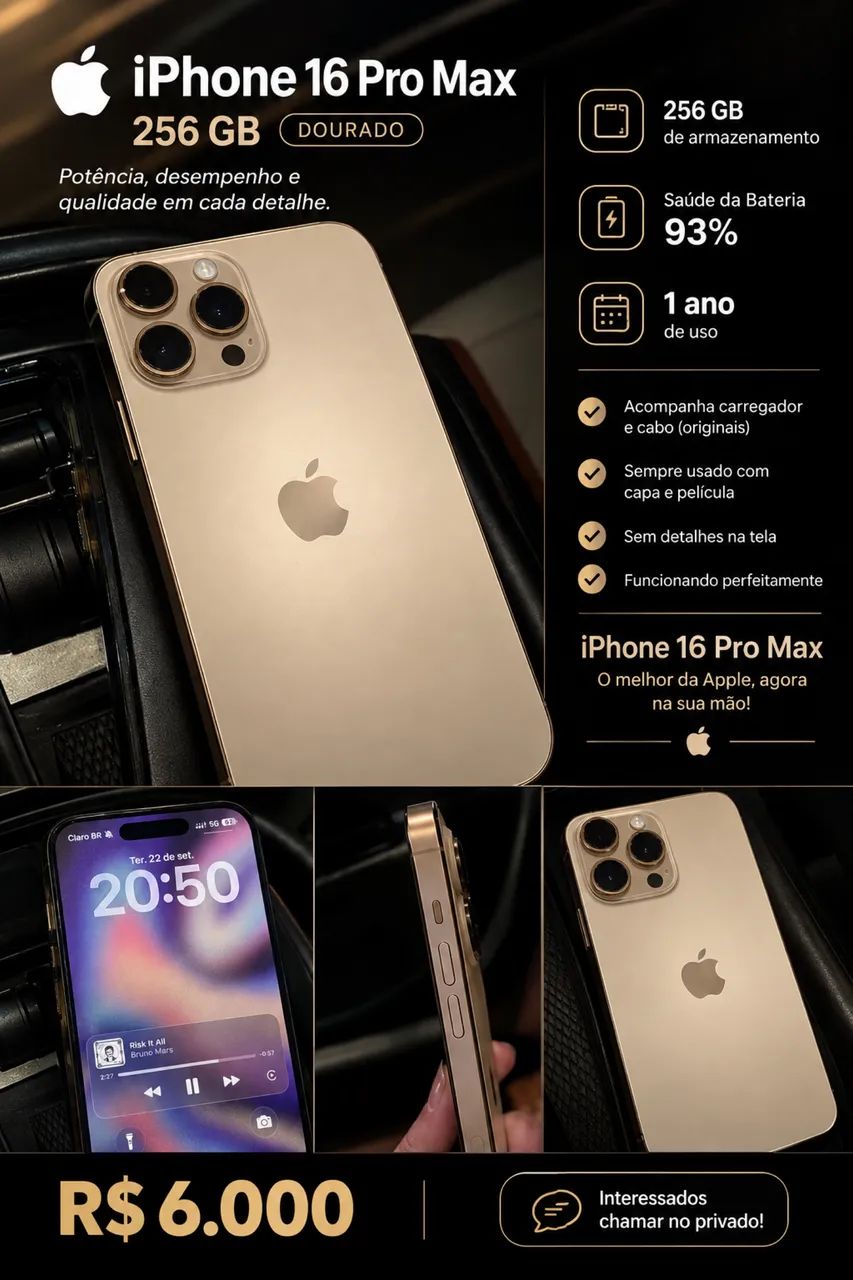 IPHONE 16 PRO MAX 256GB
