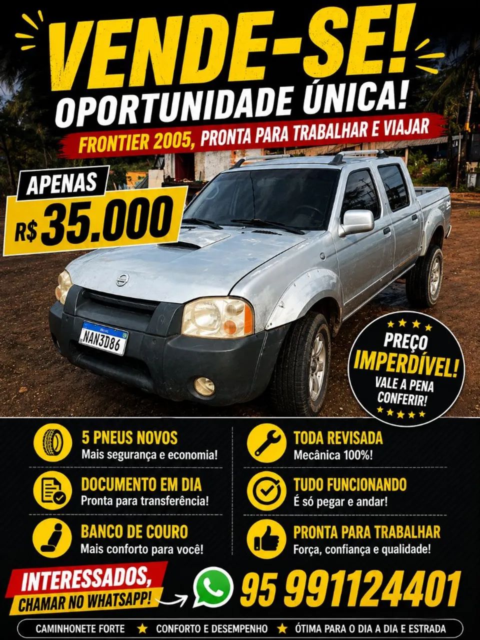 Nissan Frontier XE/ XE Tit. CD 4X4 2.8 TDI Dies 2005