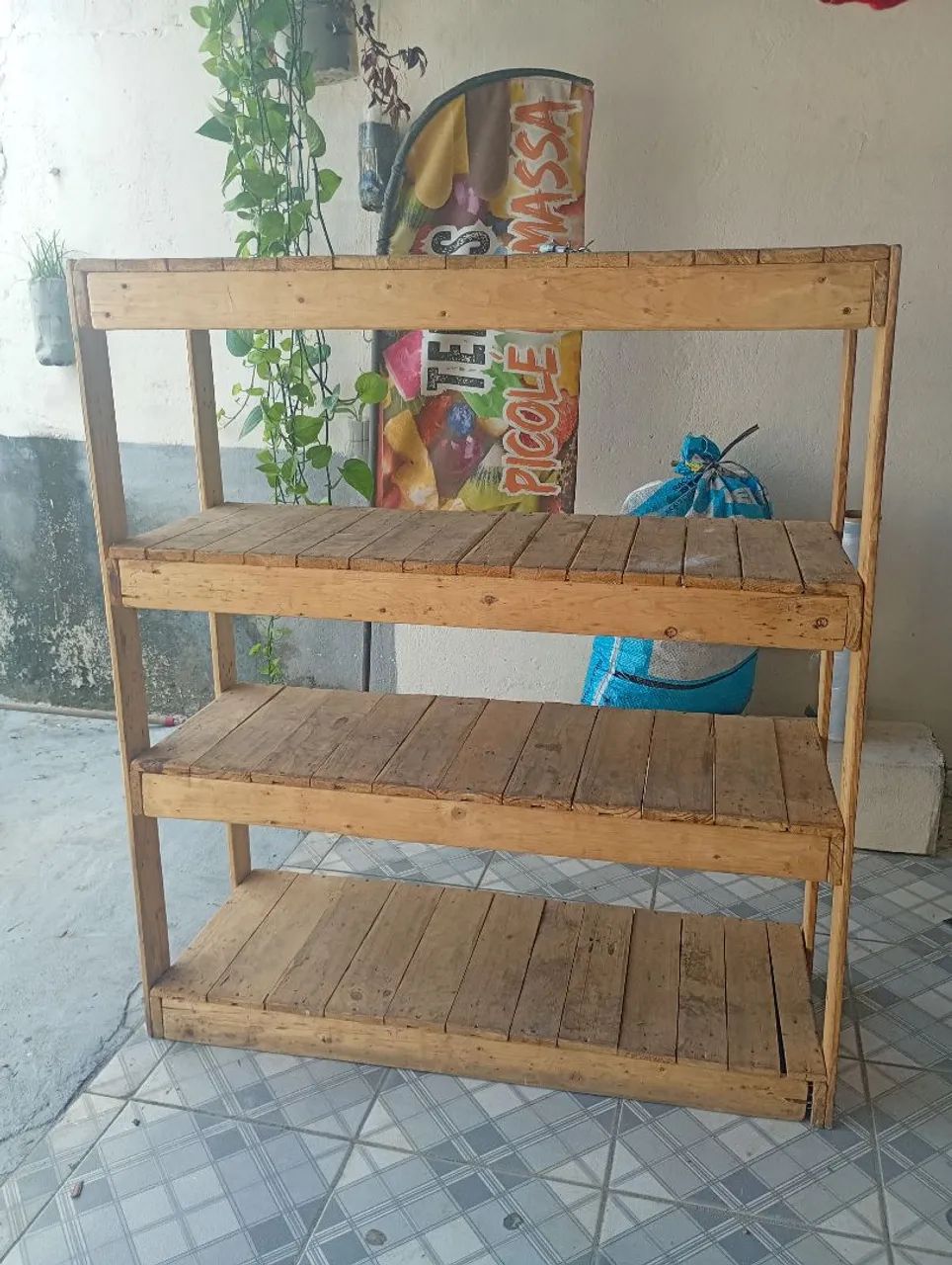 Banca para  venda de  frutas e verduras 