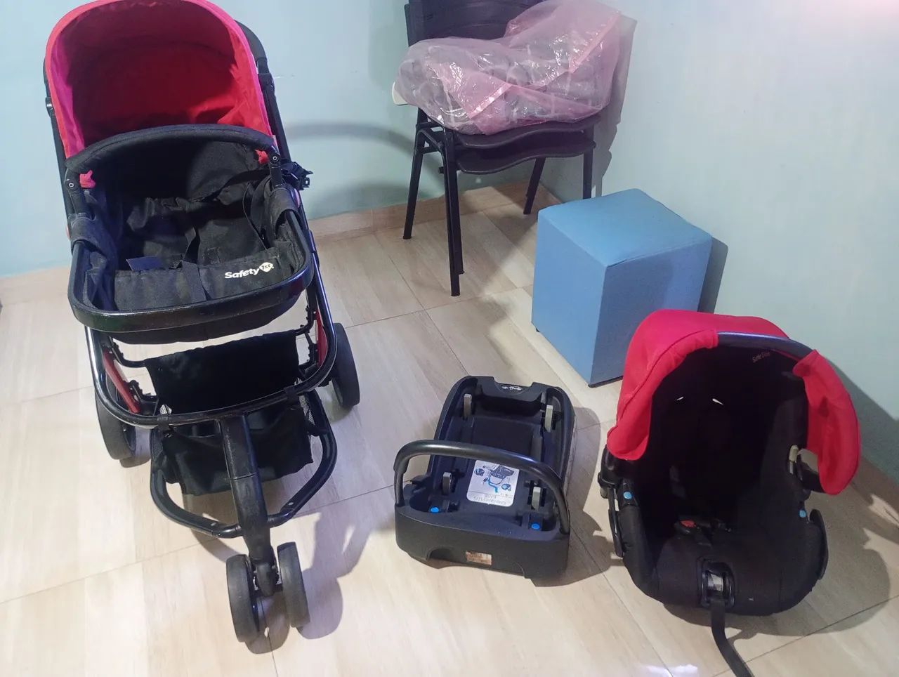 Carrinho + bebê conforto com suporte  - Foto 5