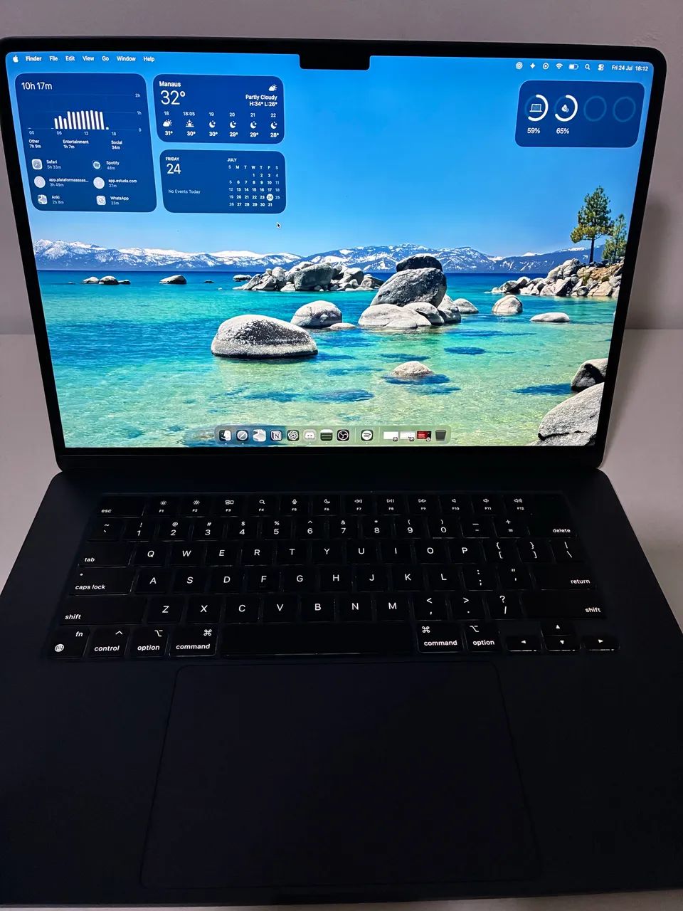 MacBook Air M3 15? 8GB/256GB Midnight + Caixa | 95% Bateria