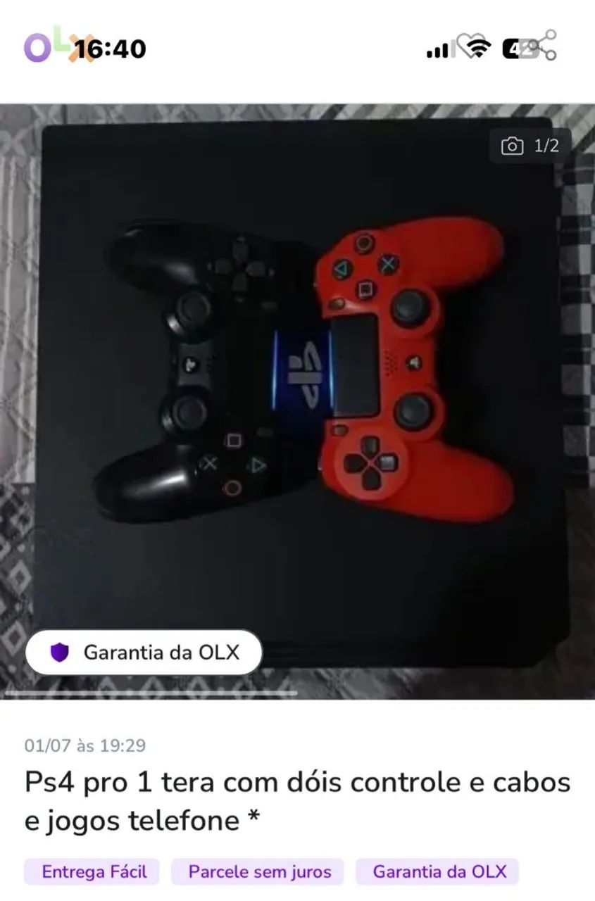 Ps4  pro de 1 tera completo  - Foto 2