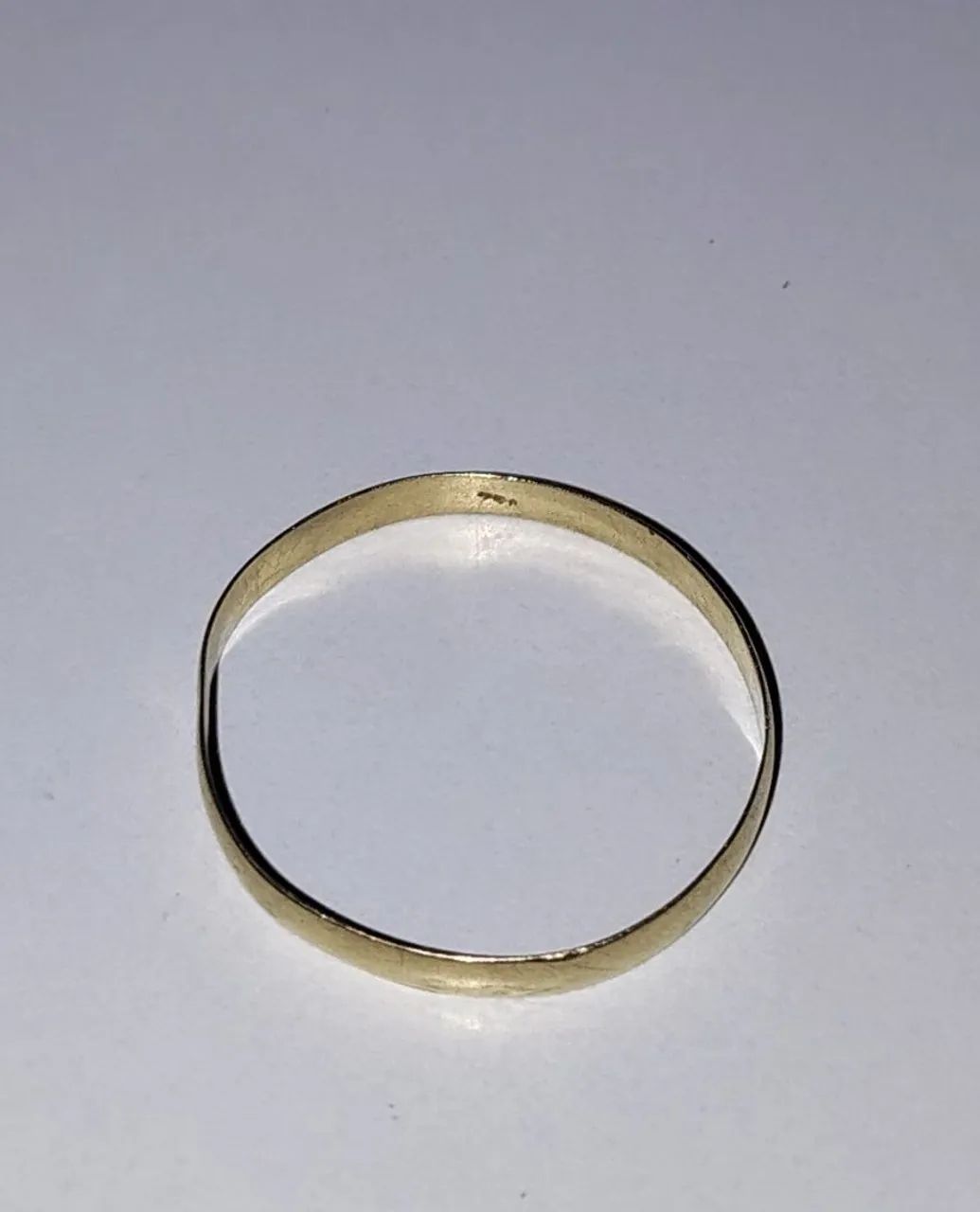 Vendo aliança ouro 18k de 1g 