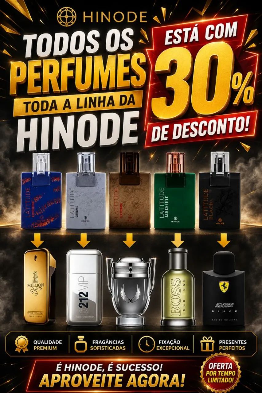 Promoção Perfumes da Hinode 