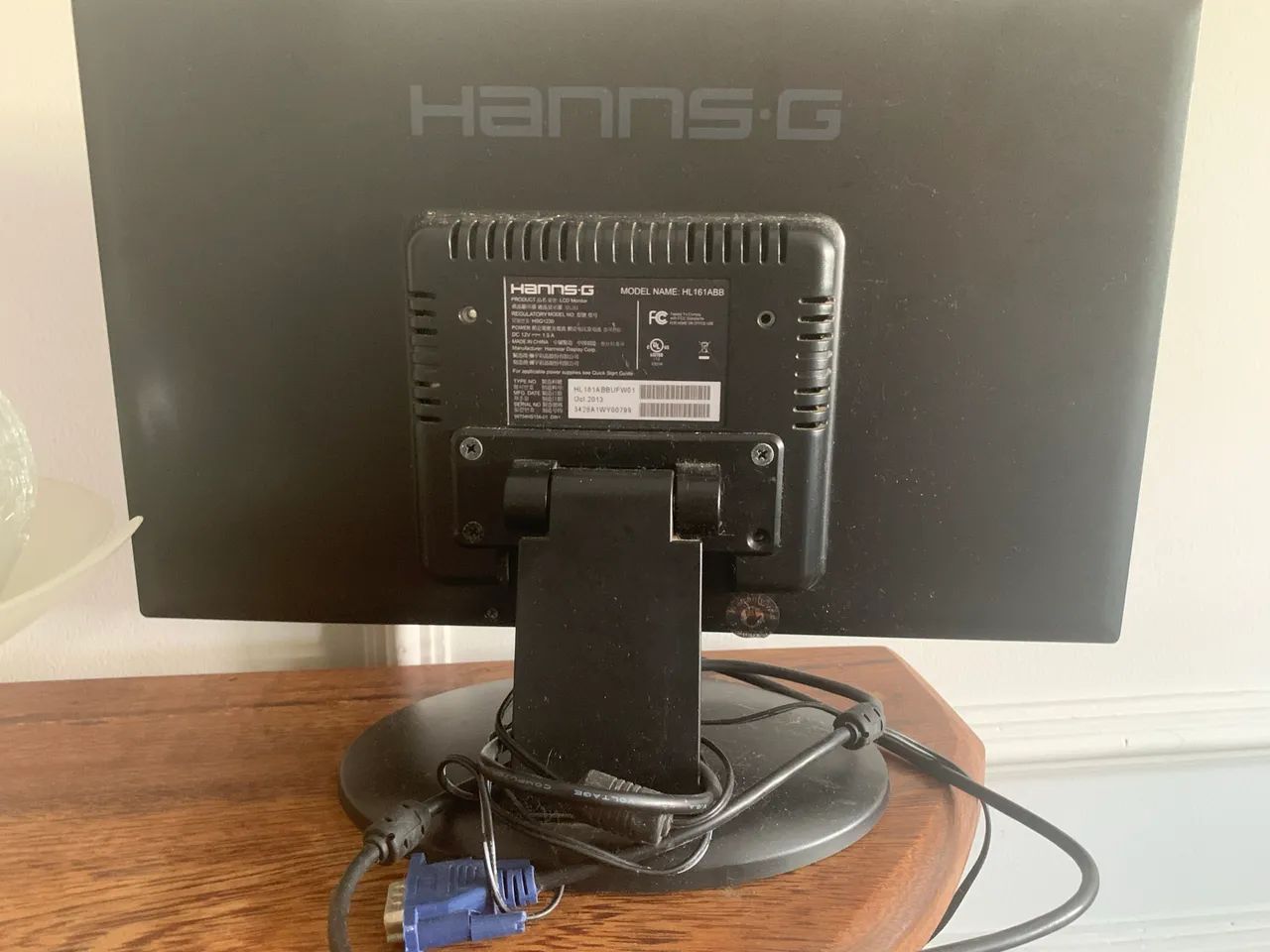 Monitor Hanns.G modelo HL161ABB 15 polegadas  - Foto 4