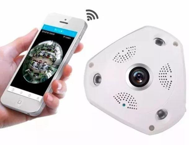 COD-AP34 Câmera Panorâmica Segurança 3d Vr Cam Hd Wifi 360º Arduino Automação Robotica