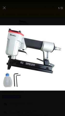 Grampeador Pneumático Profissional Grampos 10 À 22 Mm Mtx
