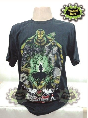 Camisa Attack on Titan - Shingeki no Kyojin Levi Mikasa Ackerman Eren - NerdDog Store - Foto 3