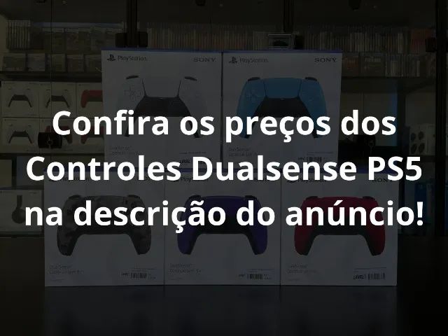 Controle da Sony, modelo Dualsense Cosmic Red para PS5 - R$ 395,91