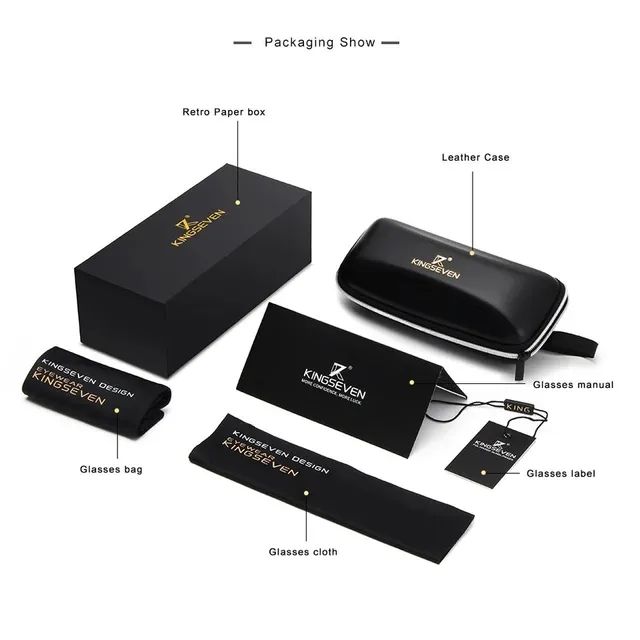 ÓCULOS KINGSEVEN ORIGINAL BLACK/RED - Foto 5