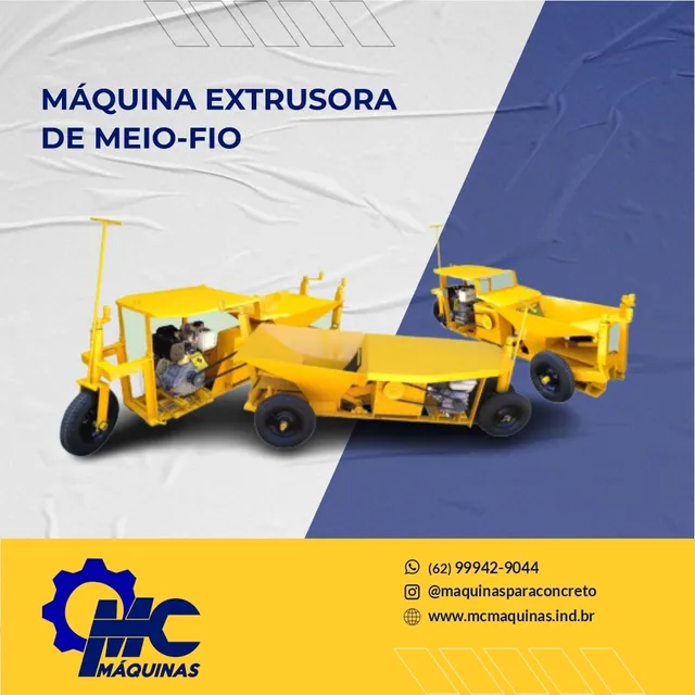 Máquina de fazer meio fio e sarjeta de rua