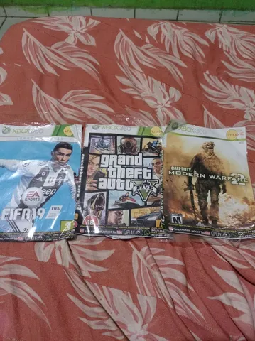 5x Jogos Xbox 360 Destravado (lt 3.0 - Ltu) Midia Fisica - Escorrega o Preço