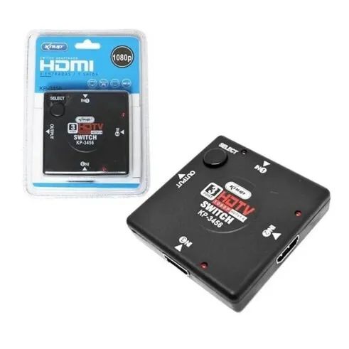 Adaptador Switch HDMI com 3 Entradas e 1 Saída Knup KP-3456 - WZetta - Foto 3
