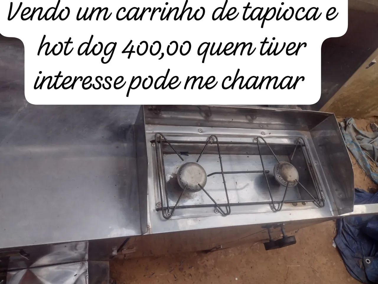 Carrinho de tapioca e hot dog