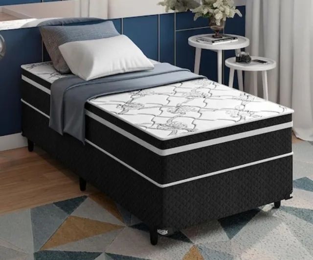 Cama Box Solteiro 88x188cm Biflex Fazemos Entrega Super Lindo Promoção