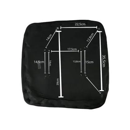 Assento P/ Cadeira De Escritorio Tela Mesh Ergonômico Preto - Foto 4