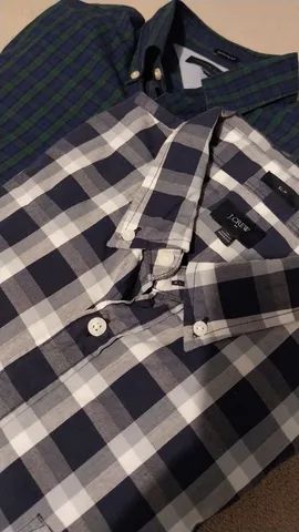 Camisas masculinas manga longa G Tommy e J.Crew - Foto 5
