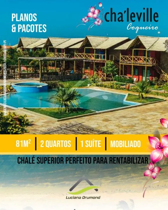 Pacote Hospedagem Coqueiro Chalé Superior Piscina Resort