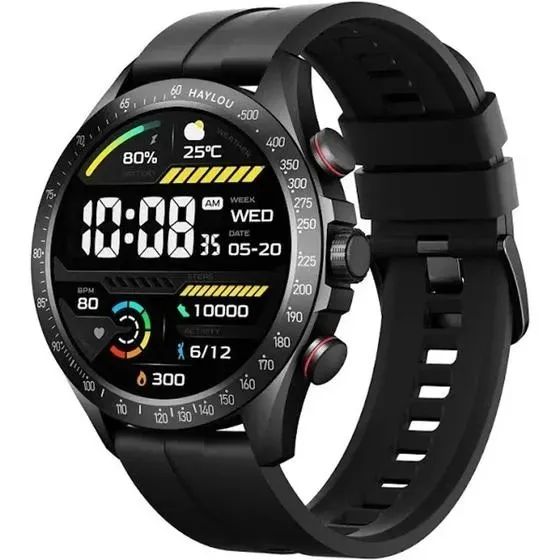 Relogio Smartwatch Haylou Solar Pro Tela 1,43" Chamada Bluetooth Loja Coimbra Computadores - Foto 2
