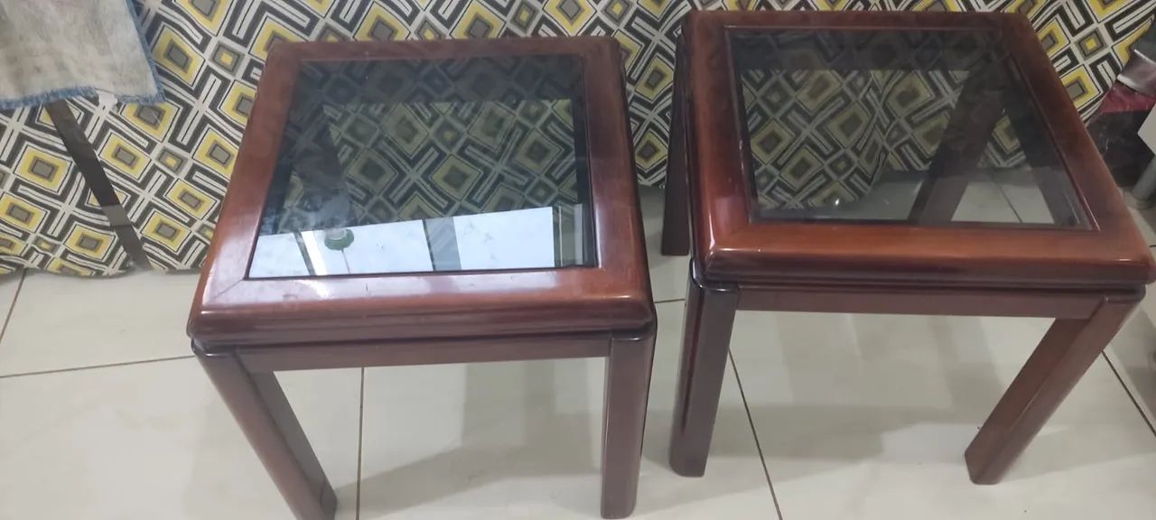  Mesa de Centro em Madeira com Tampo de Vidro - Foto 3