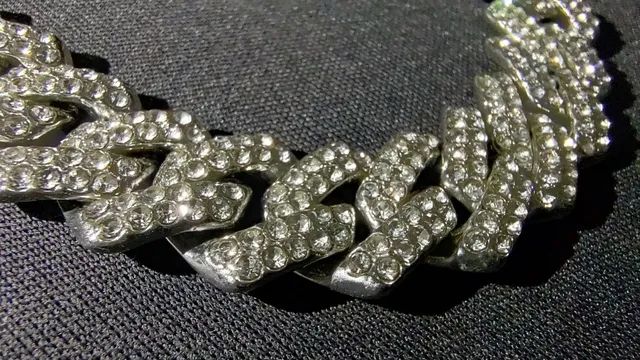 Corrente cravejada Ice Miami prata 925 - Foto 4