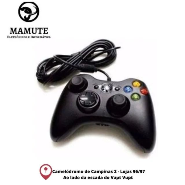 Controle para Console Xbox 360 e PC com fio