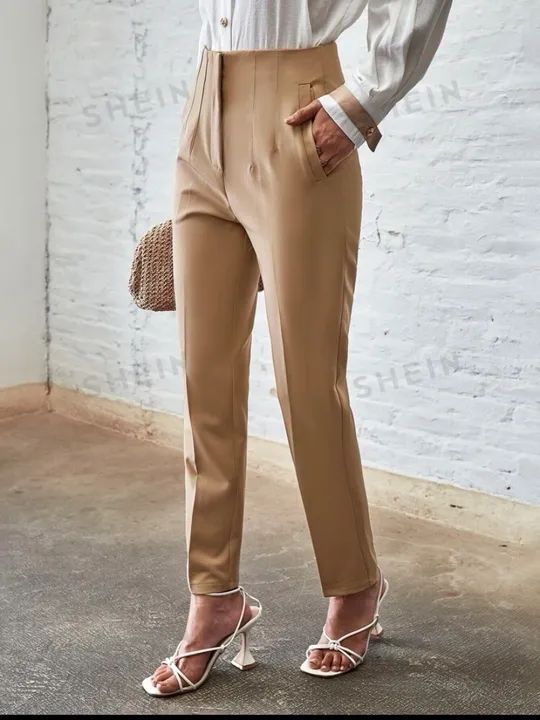 Calça Beje SHEIN Inspiração Zara - Foto 5