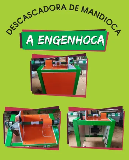 Descascadora de mandioca, empacotadora de mandioca ,farinha de mandioca p/ produção rural