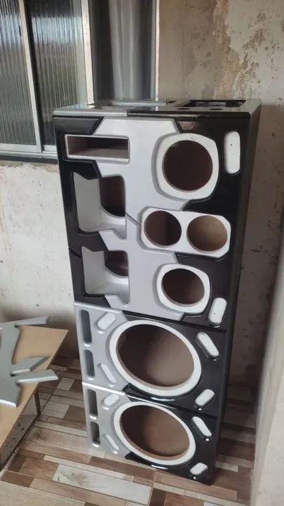 Projeto Caixa Bob Bipartida e Tripartida para grave 12/15/18 polegadas top. - Foto 5