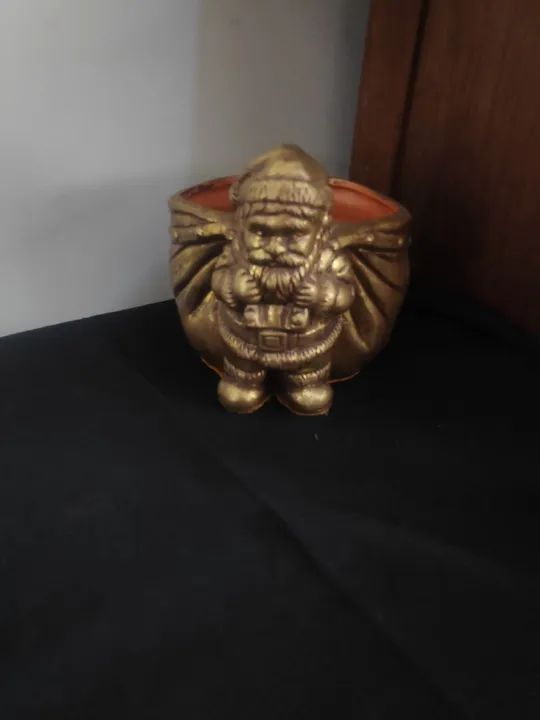 Cachepô de cerâmica papai Noel  - Foto 2