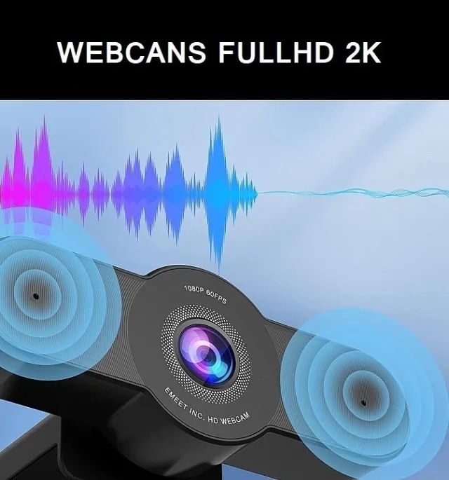 Qualidade!! Nova WebCam FullHD 1080p, 2K USB