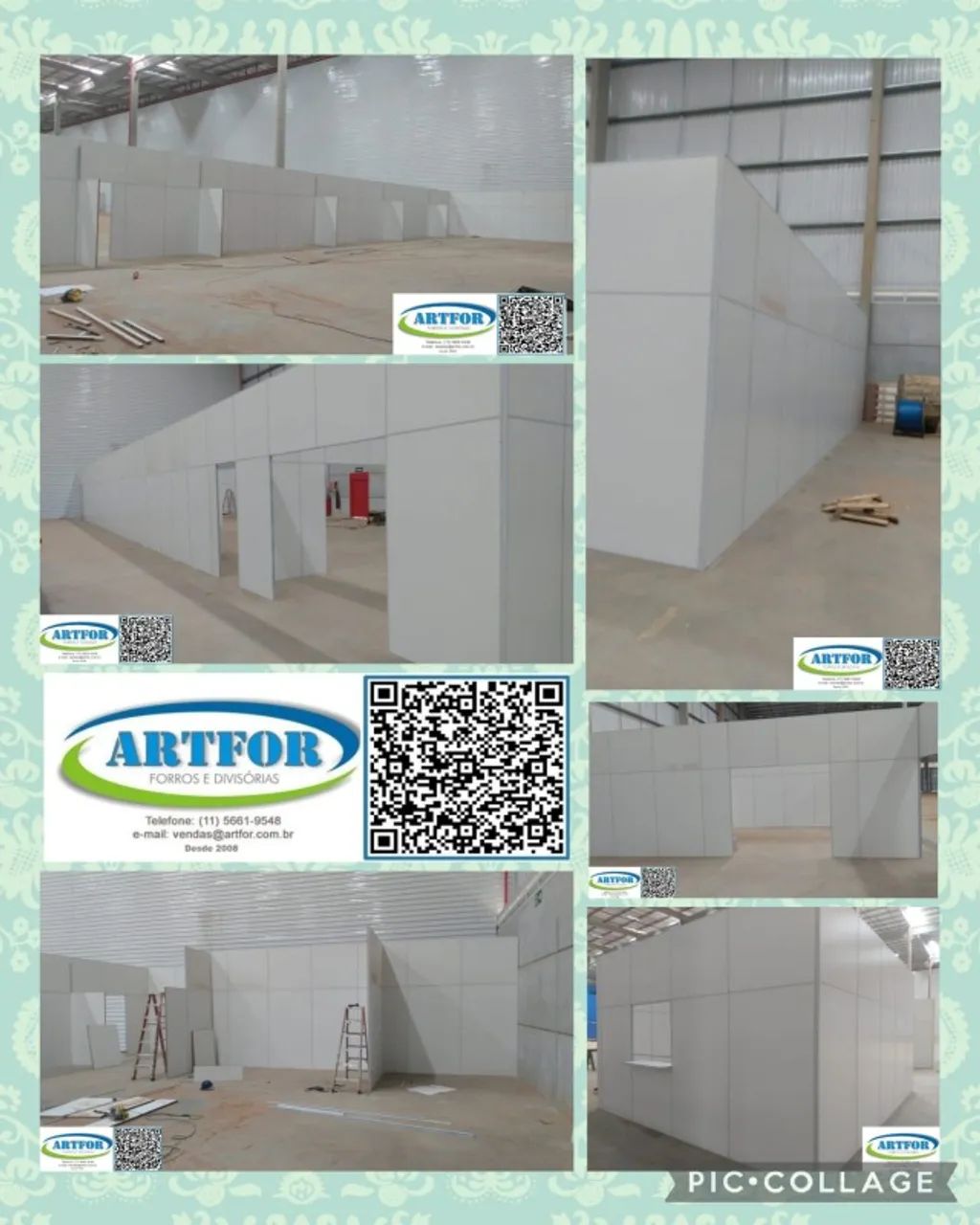 Divisórias Eucatex Instaladas www.artfor.com.br - Foto 5