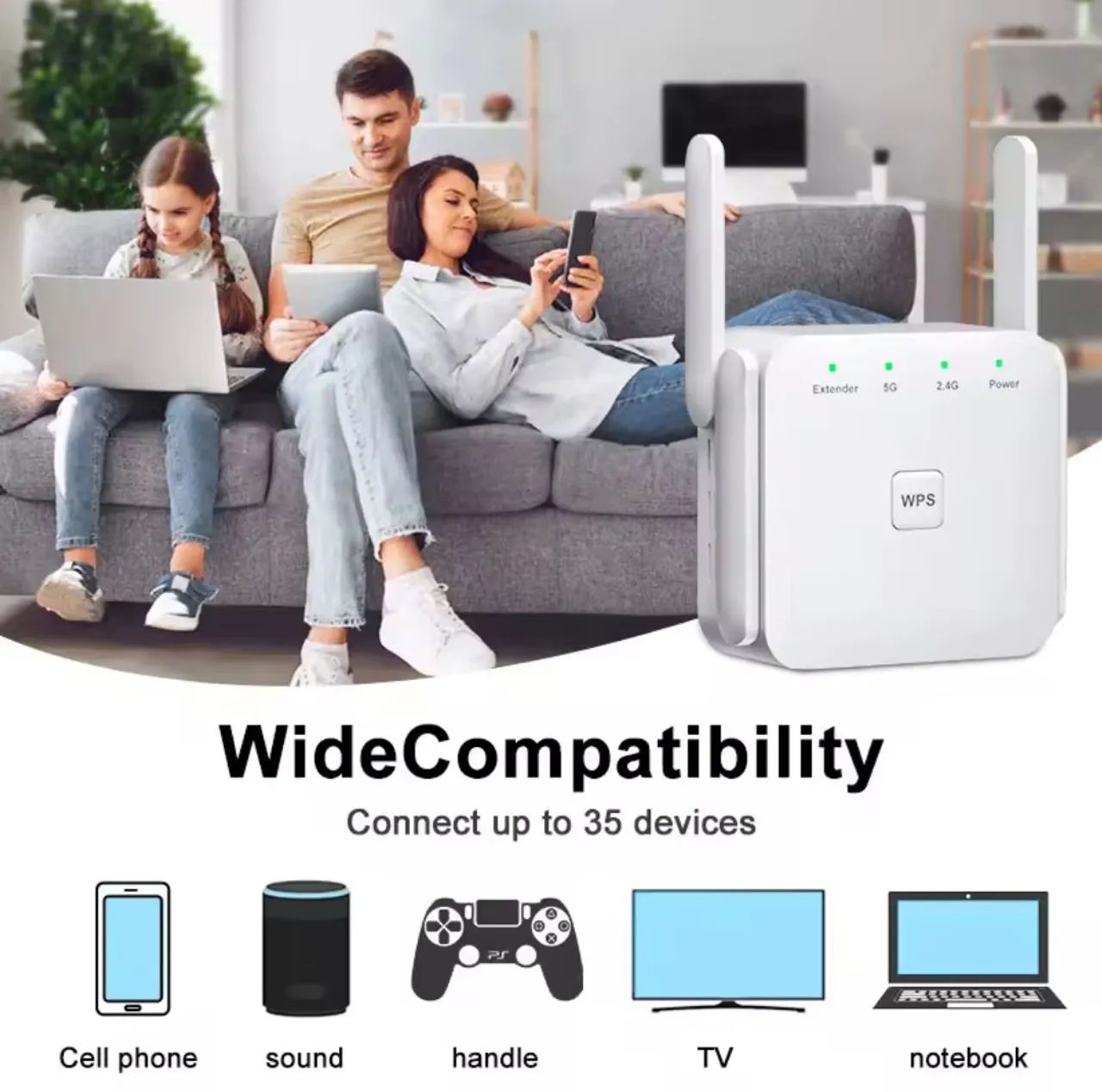 Repetidor de Sinal Wi-Fi Dual-Band 1200Mbps - Fenví - Foto 4