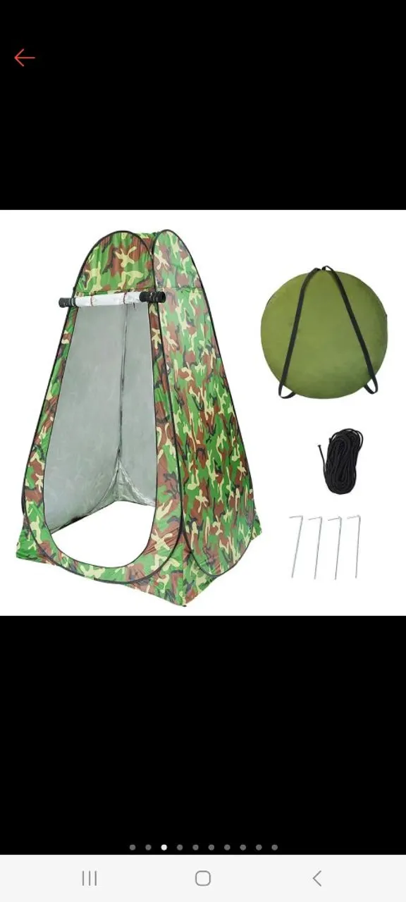 Tenda/Banheiro Portátil Camuflada para Camping