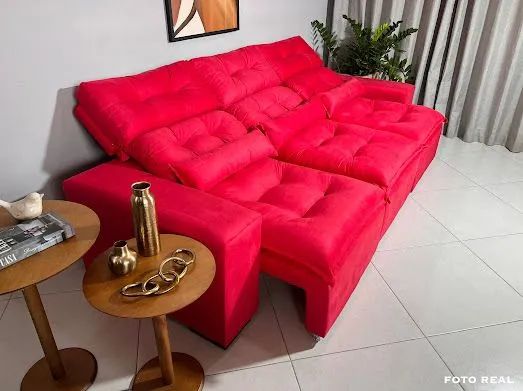 SOfa retrátil e reclinável Toronto 2,75 extra macio  - Foto 4