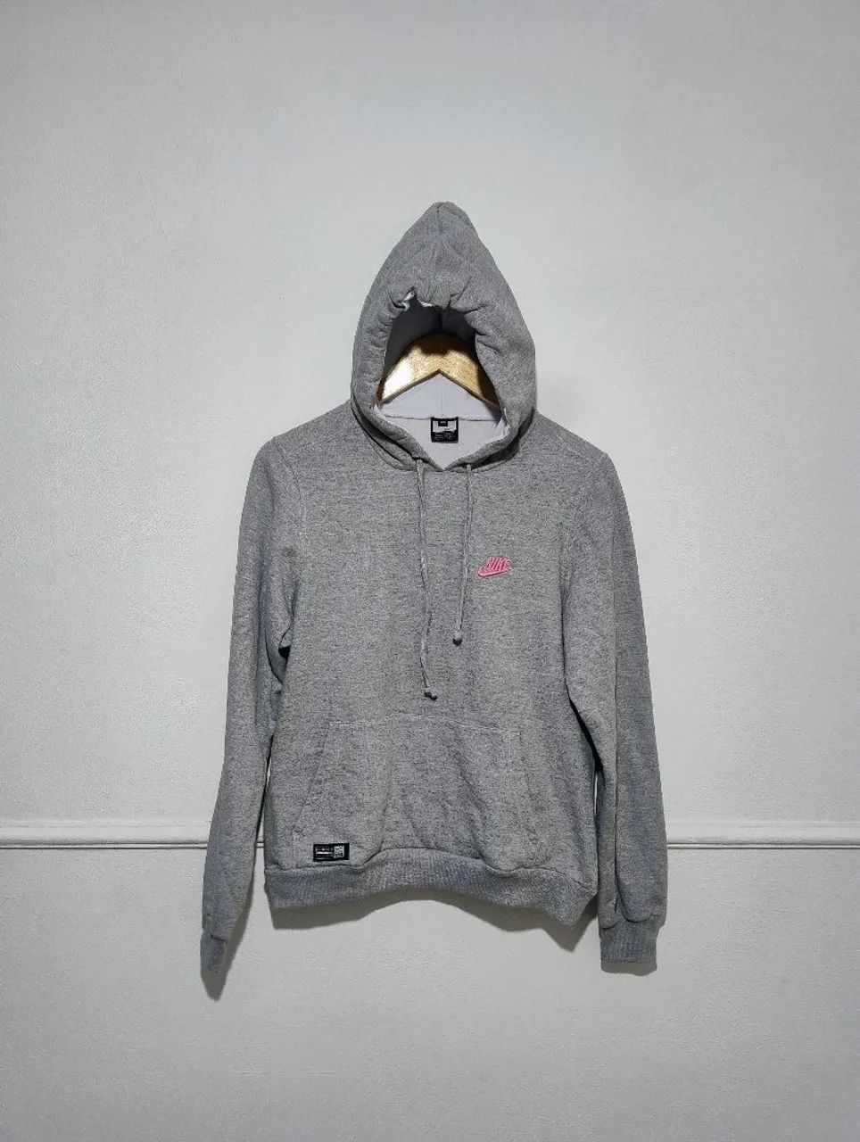 Casaco de Moletom Nike Cinza com Capuz