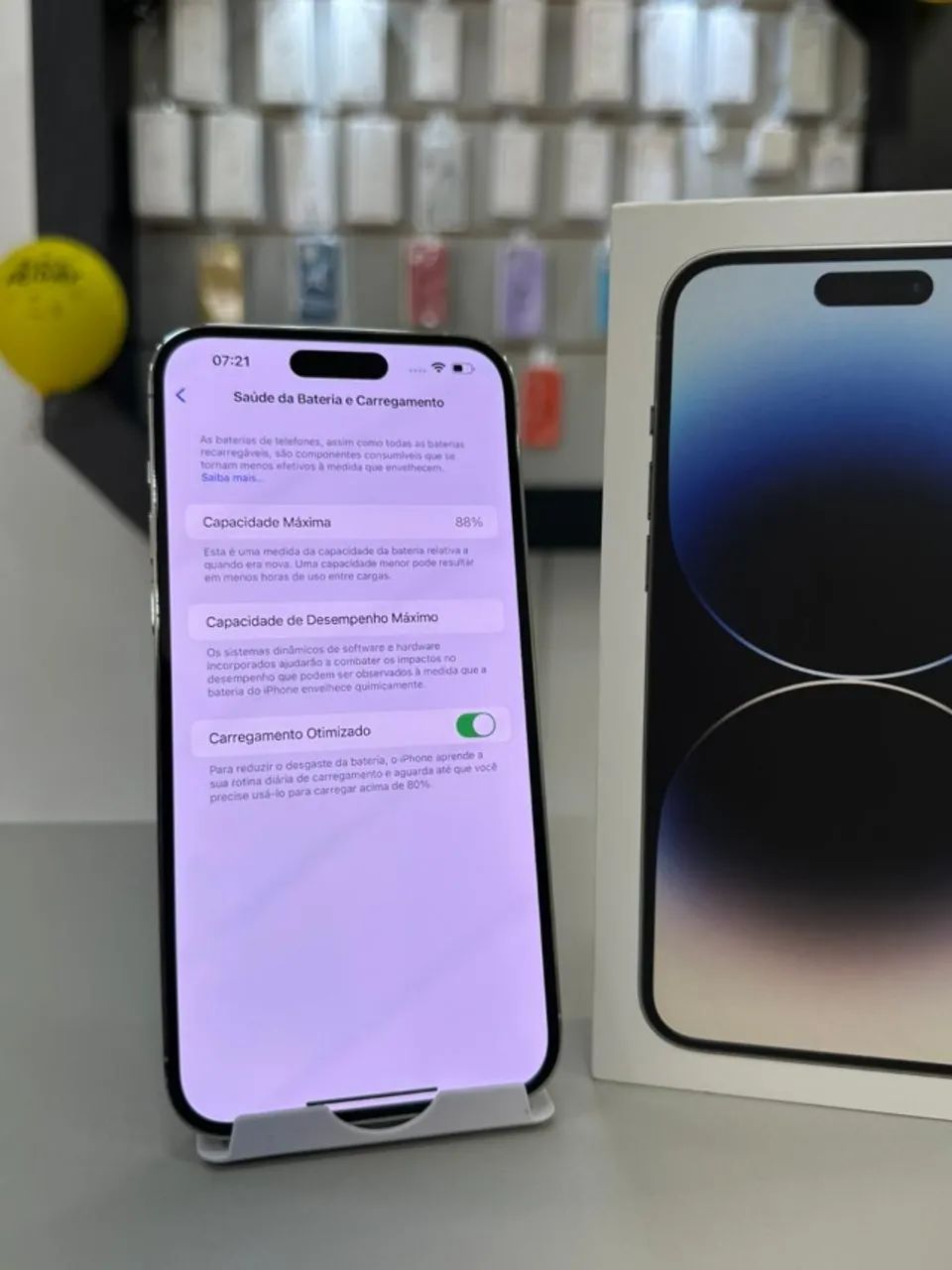 iPhone 14 Pro Max 512gb Silver - Bateria 88% - Impecável Sem