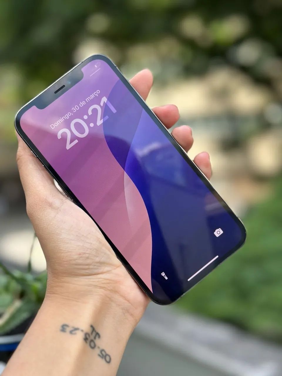 iPhone 12 Pro 128GB Cor Grafite seminovo com garantia - Foto 3